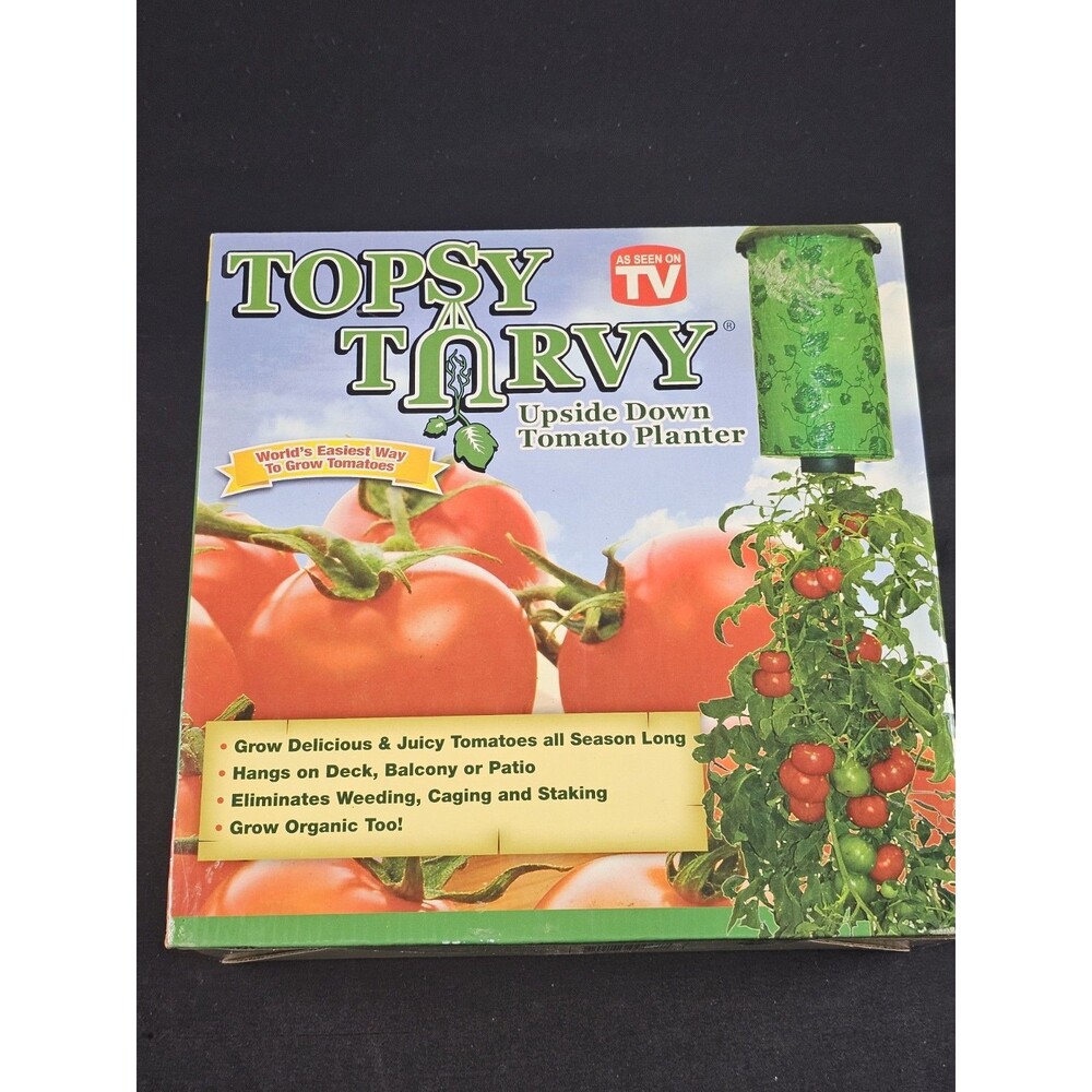TOPSY TURVY Upside-Down Tomato Planter AS SEEN ON TV Open Box New